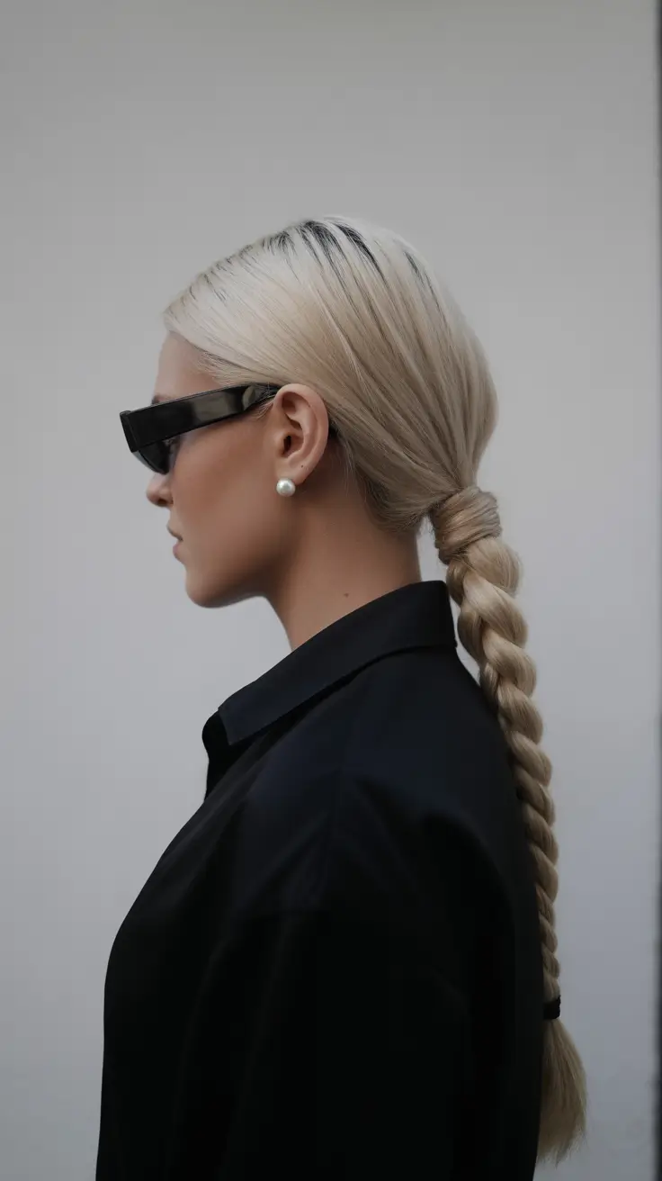 Easy braided hairstyles 2026 Platinum Power Braid