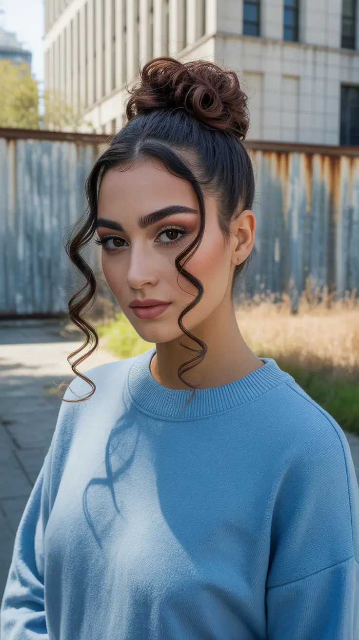 Chic half up half down looks 2026 - Bouncy High Half Up Spiral Lift