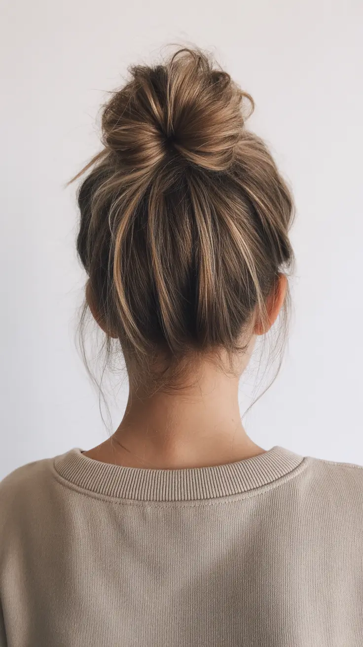 Chic half up half down looks 2026 - Relaxed Spring Half Up Texture Knot