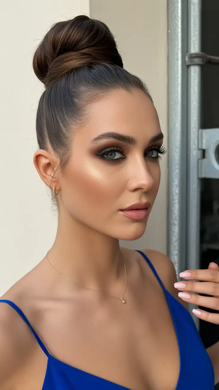 Chic half up half down looks 2026 - High Crown Sweep With Polished Volume