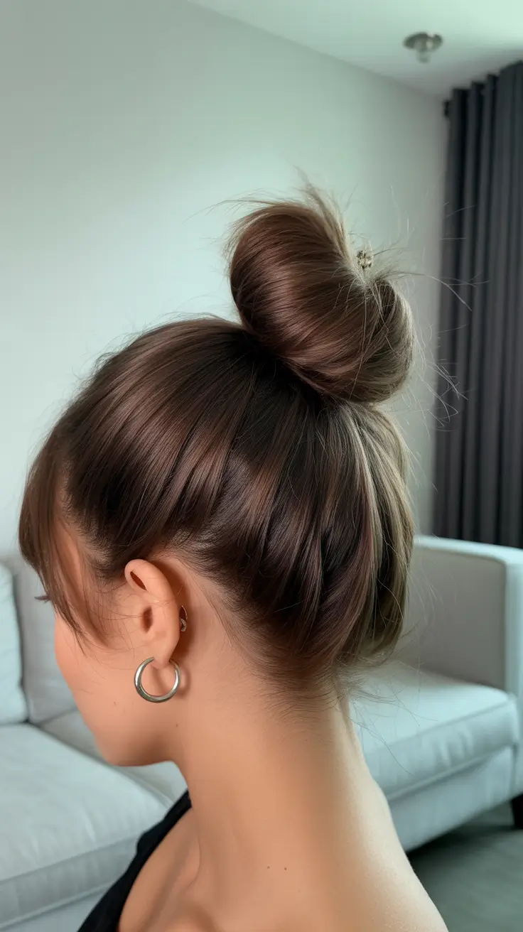 Chic half up half down looks 2026 - Refined Tucked Half Up Silhouette