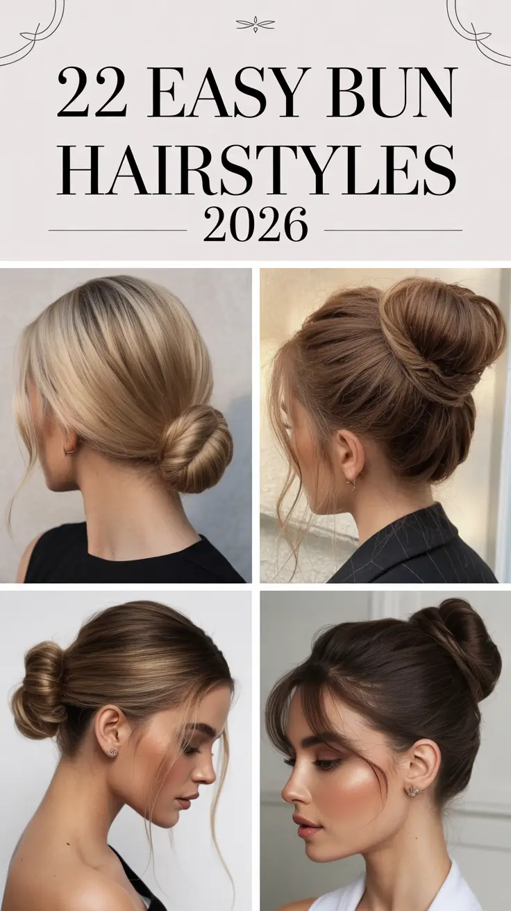 Easy Bun Hairstyles 2026: Simple & Sleek Ideas for Every Occasion