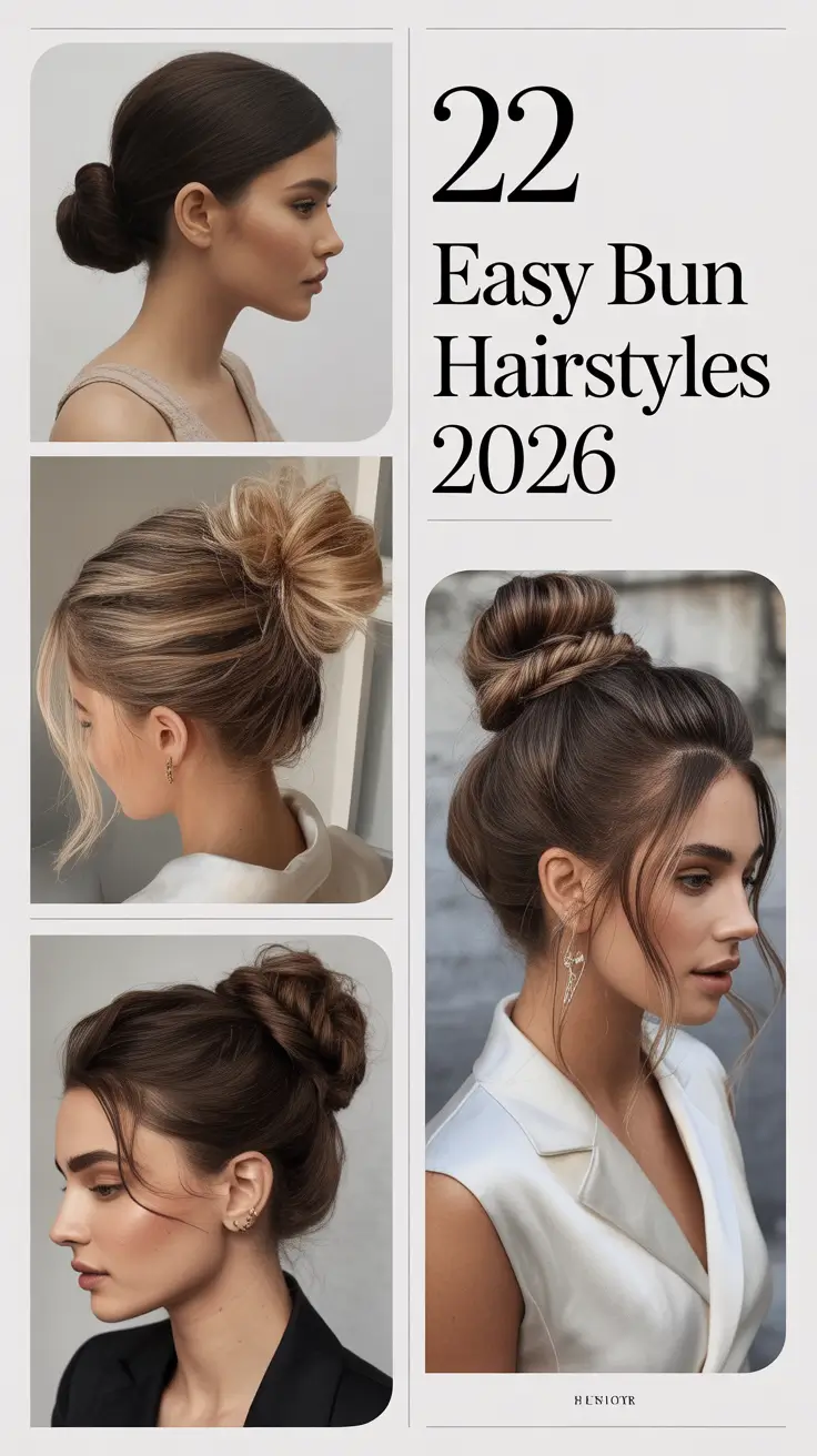 Easy Bun Hairstyles 2026: Simple & Sleek Ideas for Every Occasion