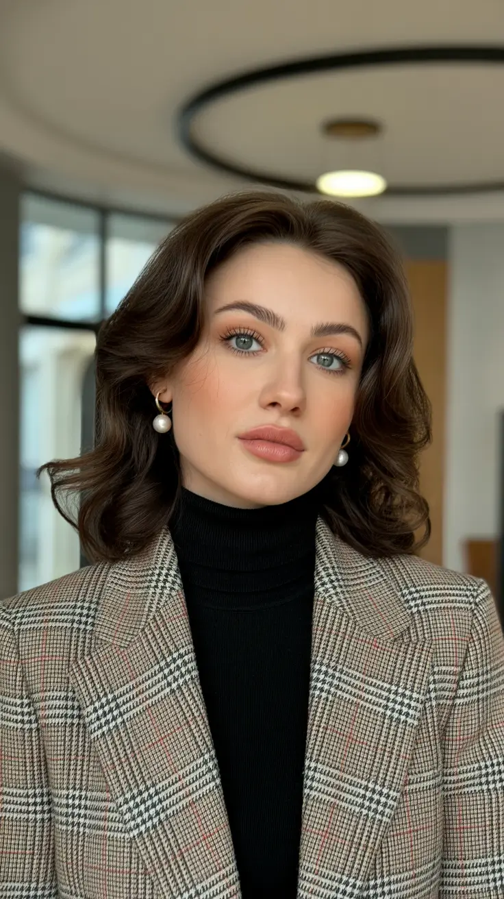 Hairstyles for medium length hair 2026 Structured Retro Volume for Modern Elegance