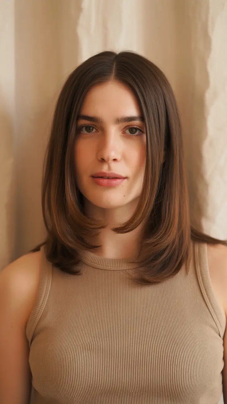 Hairstyles for medium length hair 2026 Sleek Medium Cut with Soft Inward Layers