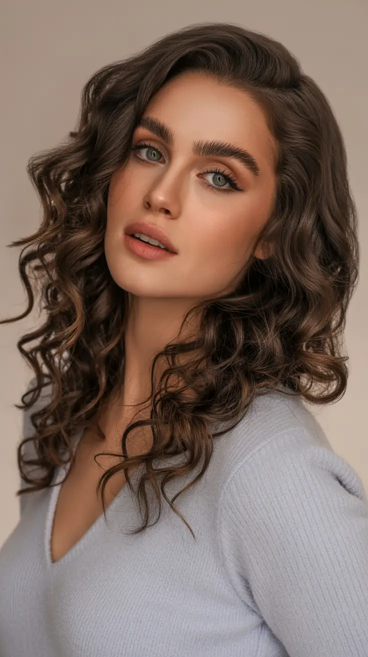 Hairstyles for medium length hair 2026 Defined Soft Curls with Natural Volume