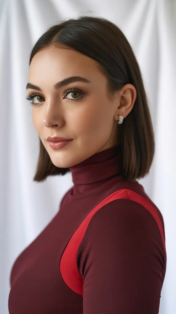 Hairstyles for medium length hair 2026 Sharp and Chic Shoulder-Length Bob