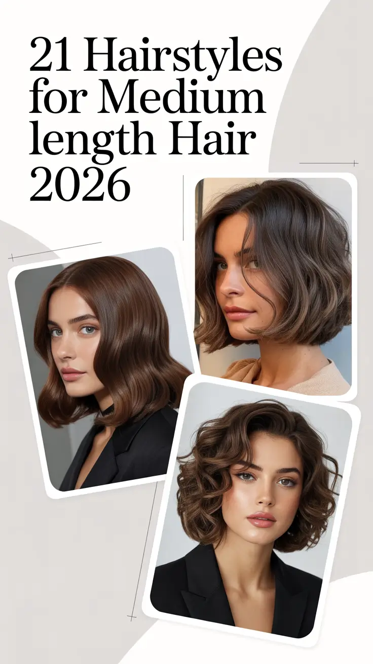 Hairstyles for Medium Length Hair 2026: Cute, Simple & Trend-Forward Ideas with Layers