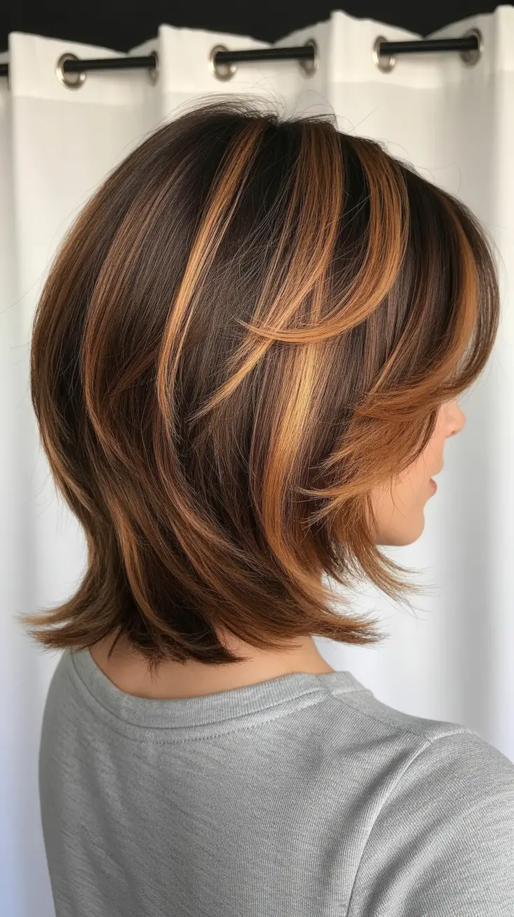Latest hairstyle inspiration 2026 Golden Layered Mid-Length Cut