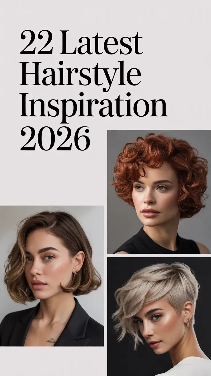 Latest Hairstyle Inspiration 2026: Modern Cuts, Curtain Bangs & Soft Layers for Every Hair Type