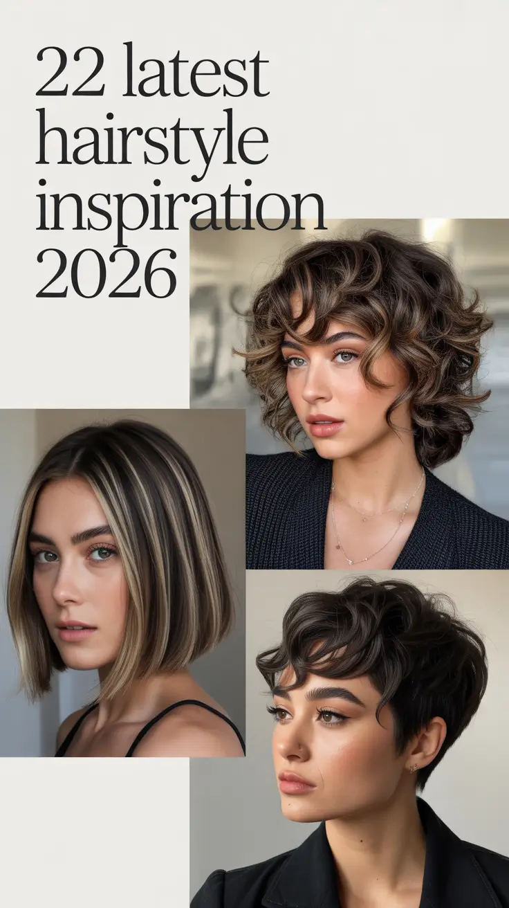 Latest Hairstyle Inspiration 2026: Modern Cuts, Curtain Bangs & Soft Layers for Every Hair Type