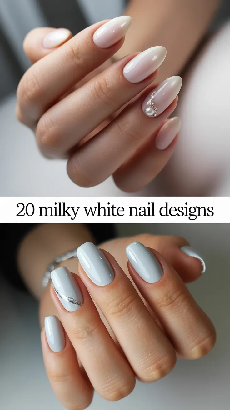 Milky White Nail Designs 2026: Fresh Ideas and Modern Soft Glam