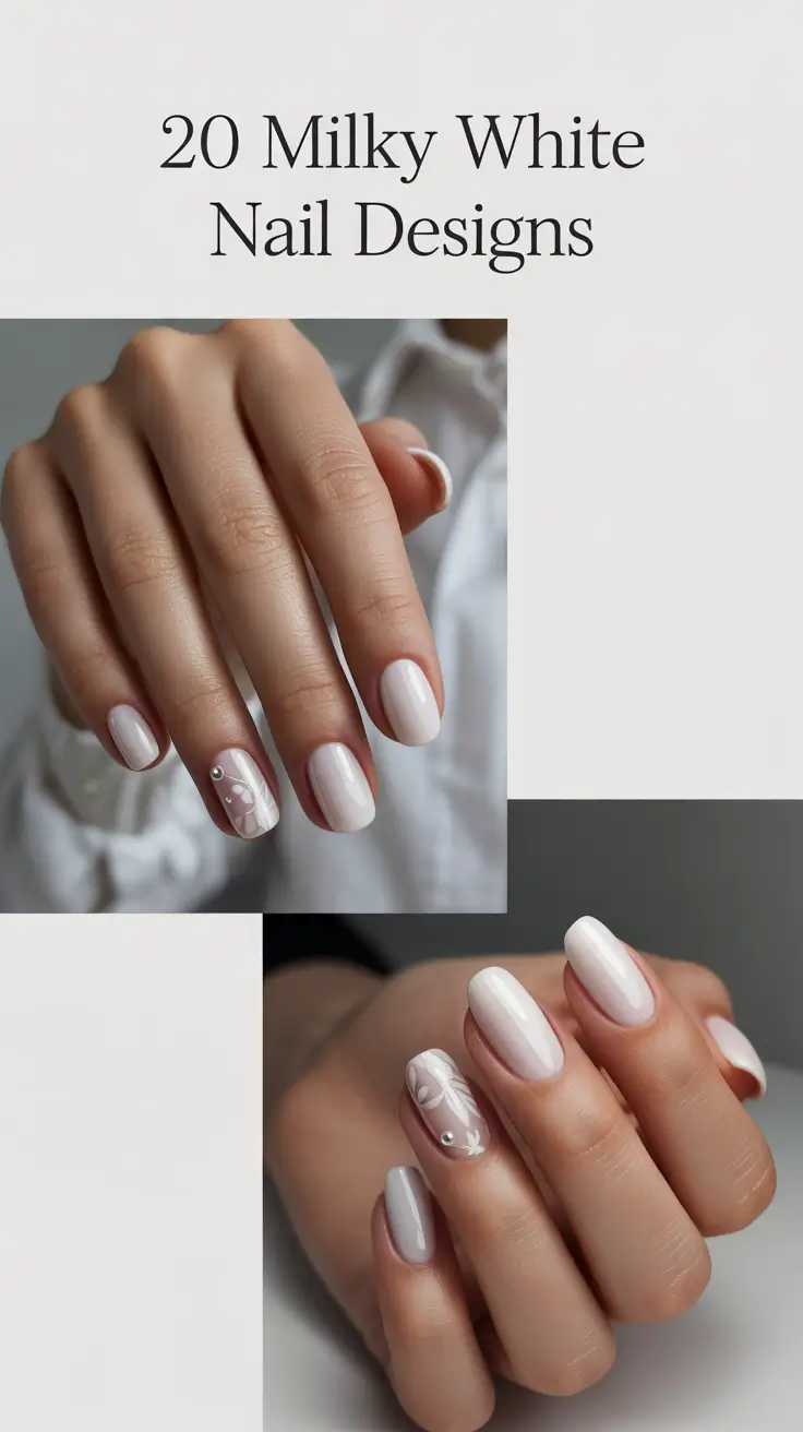 Milky White Nail Designs 2026: Fresh Ideas and Modern Soft Glam