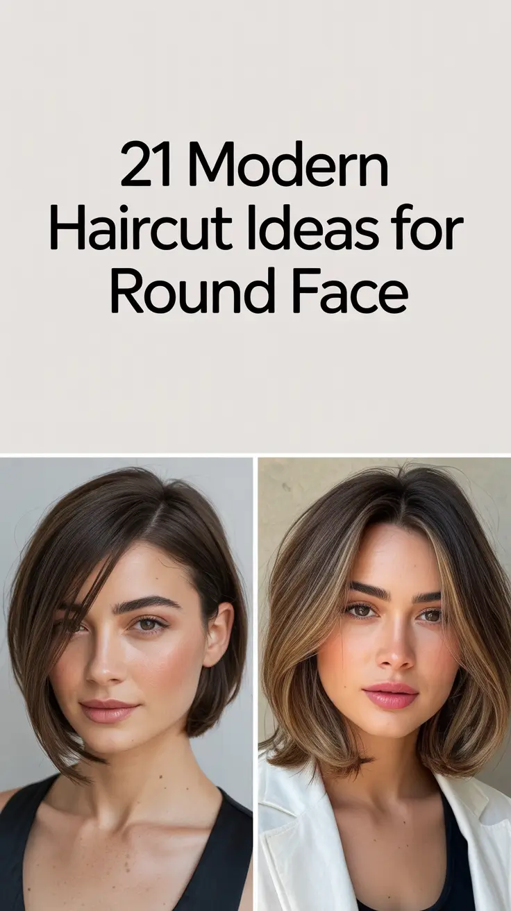 Modern Haircut Ideas for Round Face 2026: Chic Bob, Bangs & Layered Styles to Try This Year