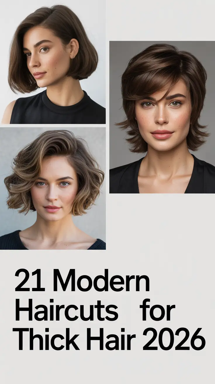 Modern Haircuts for Thick Hair 2026: Fresh Layered Trends for Women