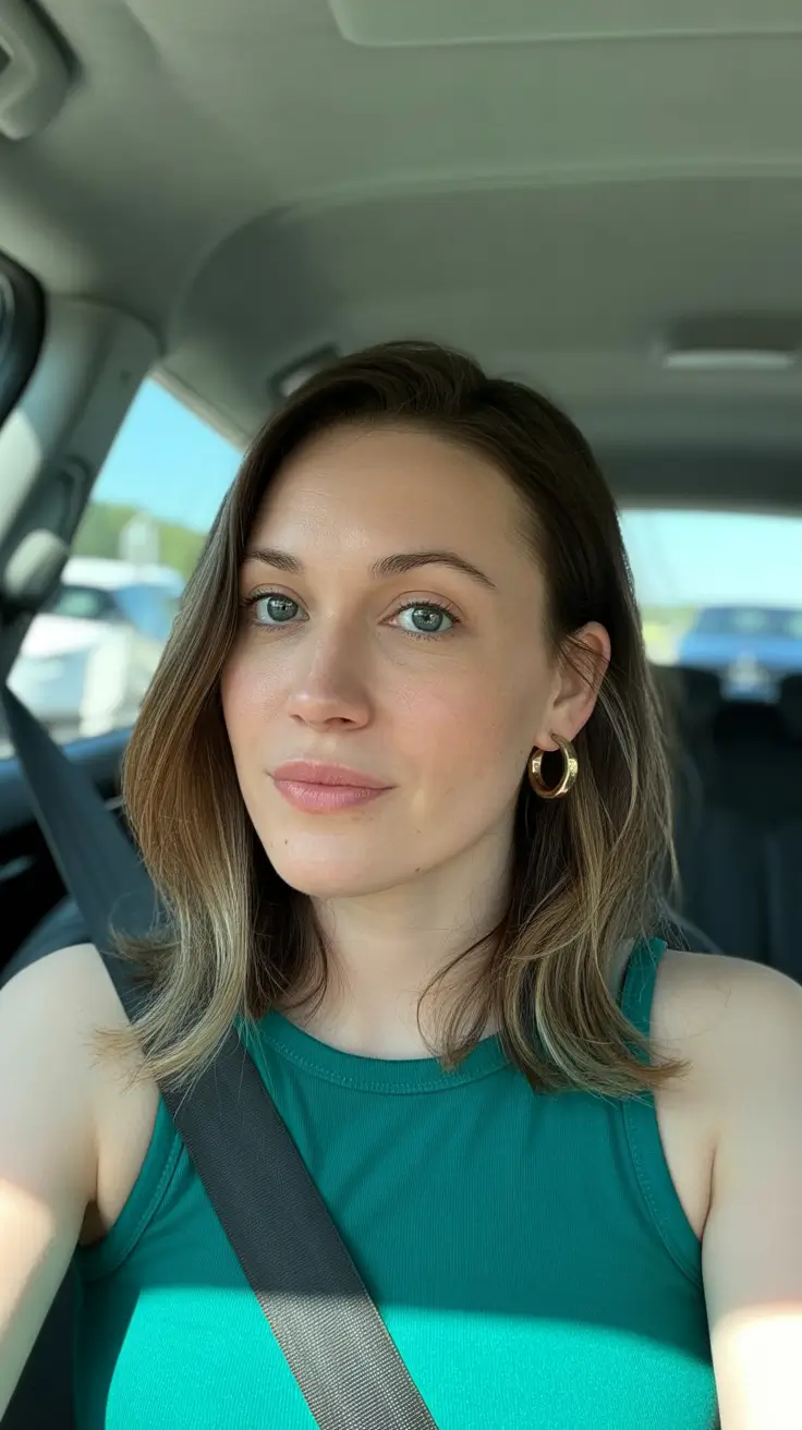 Modern haircuts for women over 40 2026 Soft Shoulder-Length Layers with Subtle Shine