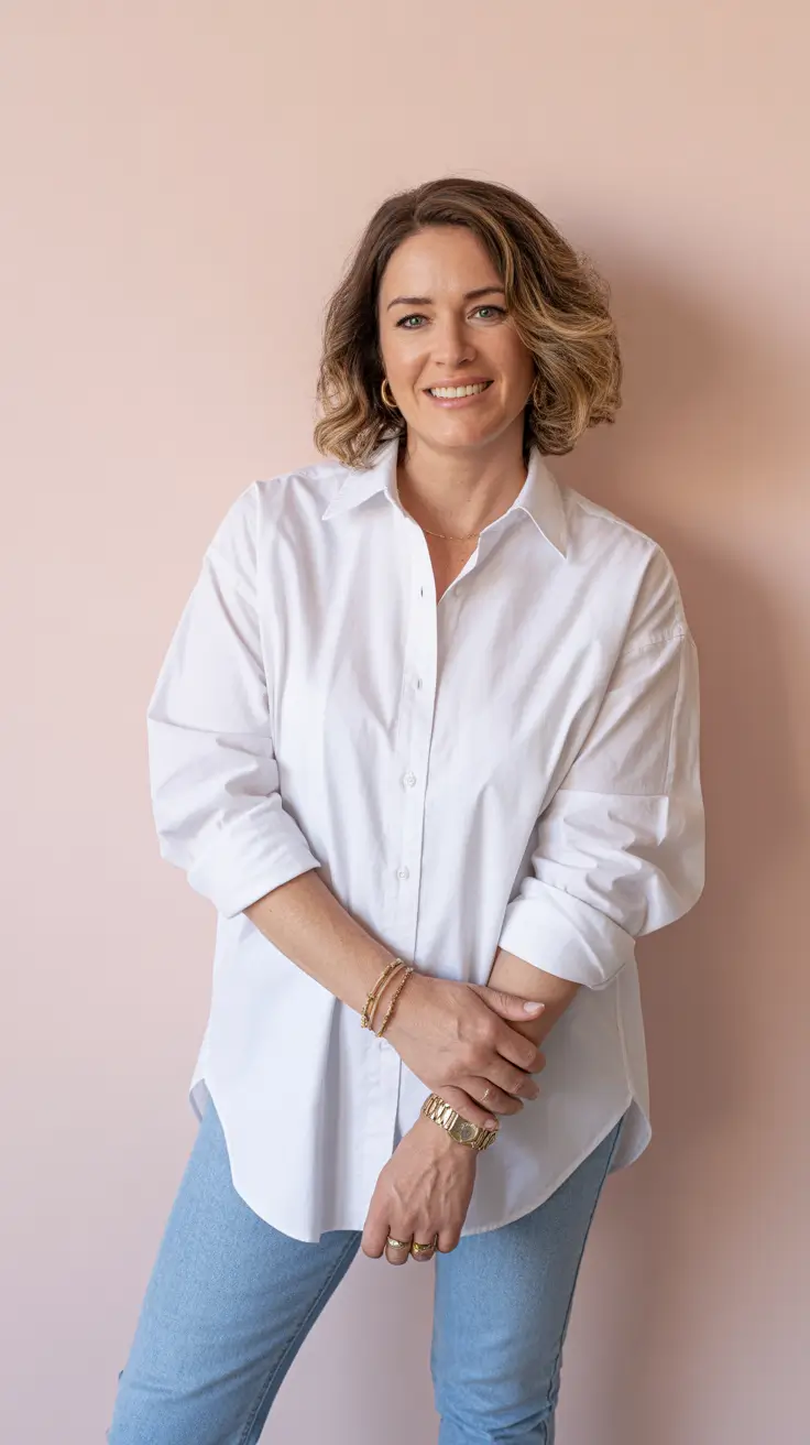 Modern haircuts for women over 40 2026 Soft Volume Waves with Light Ends