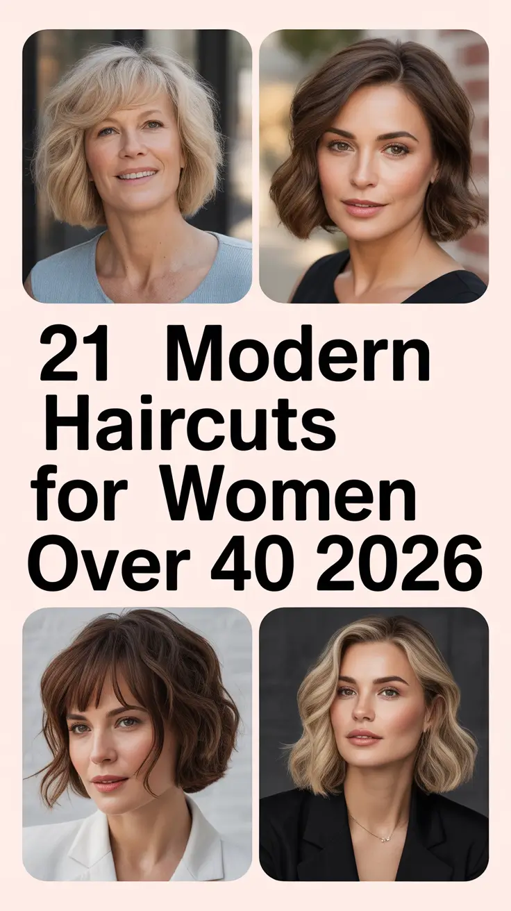 Modern Haircuts for Women Over 40 2026: Stylish, Layered, and Low-Maintenance Trends You’ll Love
