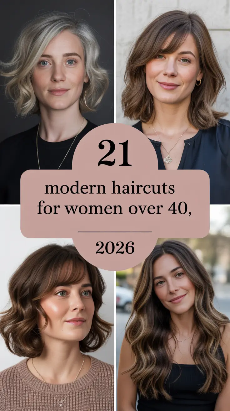 Modern Haircuts for Women Over 40 2026: Stylish, Layered, and Low-Maintenance Trends You’ll Love