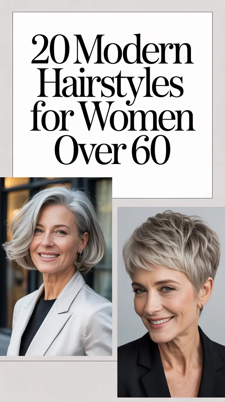 Modern Hairstyles for Women Over 60 2026: Elegant Bobs, Pixies & Chic Cuts to Try This Year