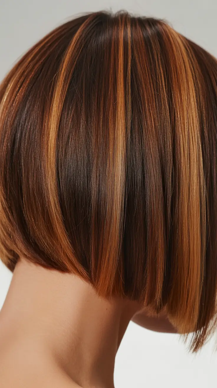 New hairstyle ideas 2026 Copper Highlighted Precision Bob