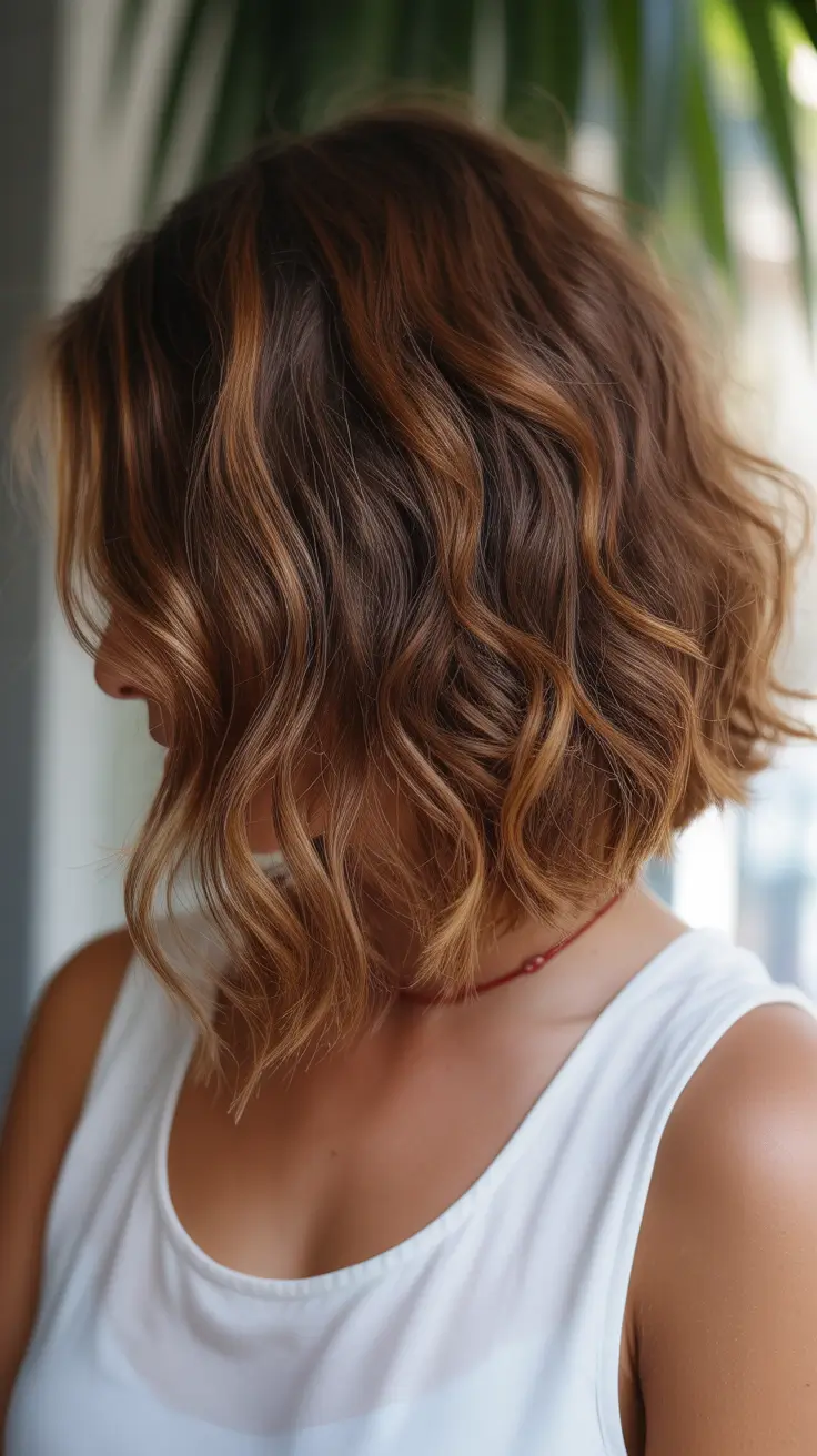 New hairstyle ideas 2026 Bronzed Wavy Bob