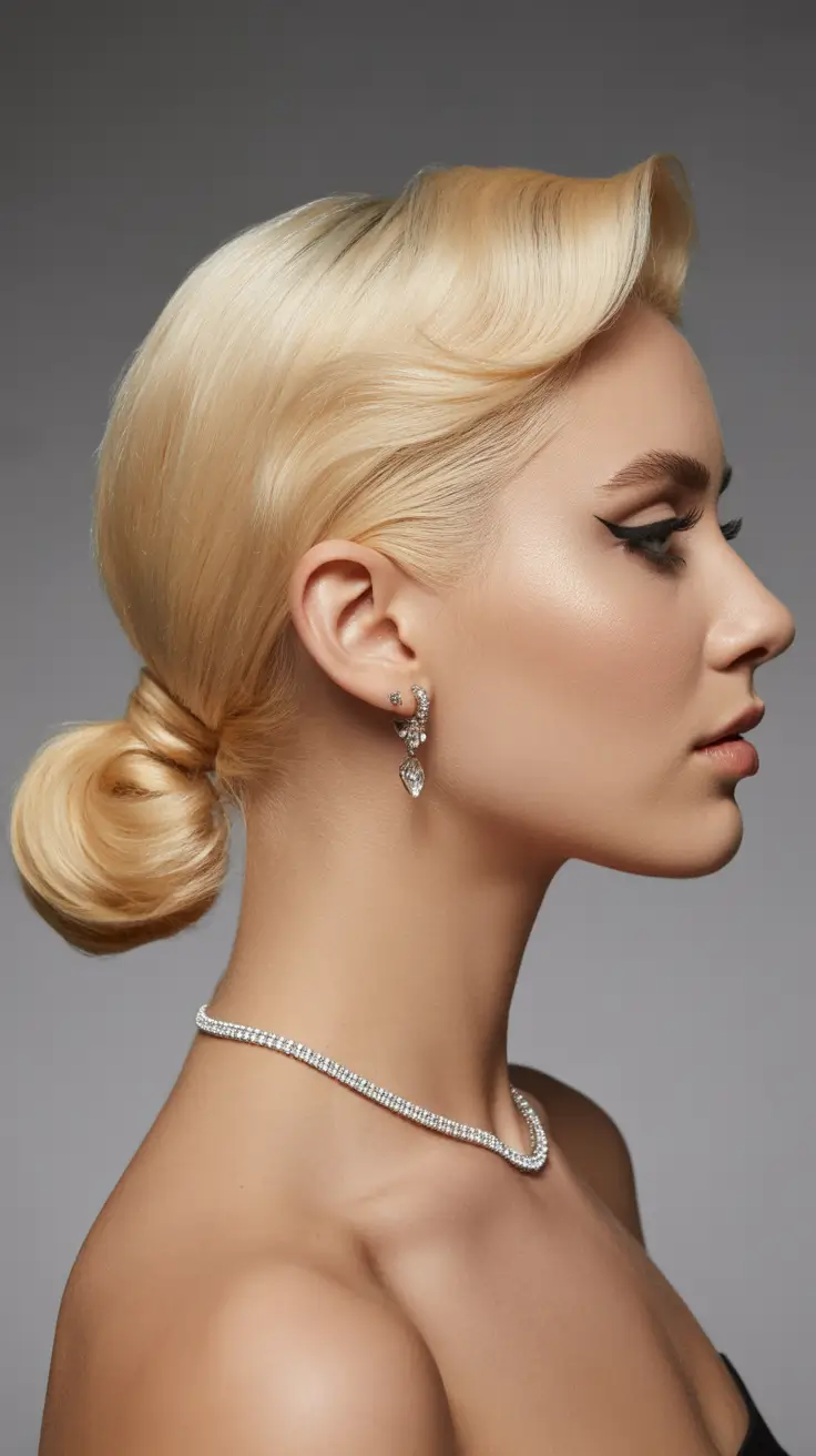 New hairstyle ideas 2026 Old-Hollywood Blonde Knot