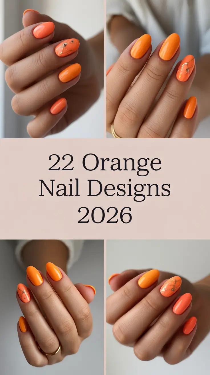 Orange Nail Designs 2026: Bright Inspo for the New Season