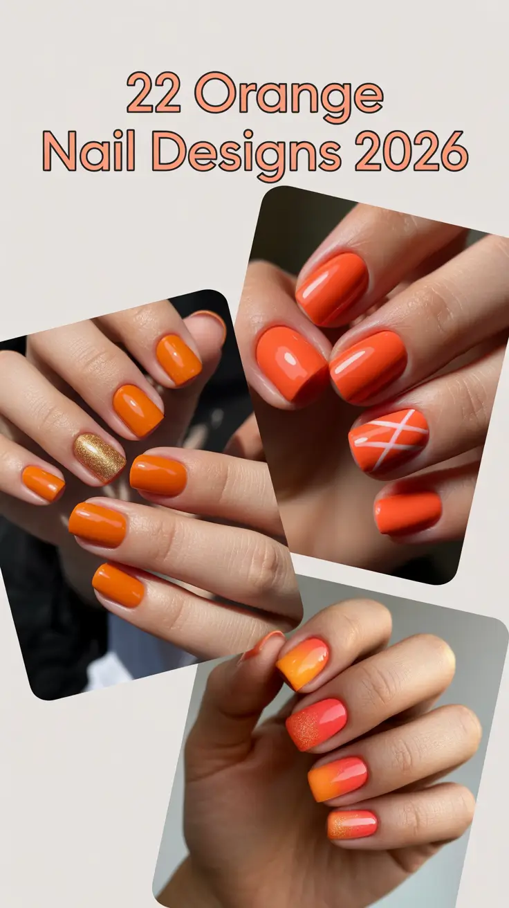 Orange Nail Designs 2026: Bright Inspo for the New Season