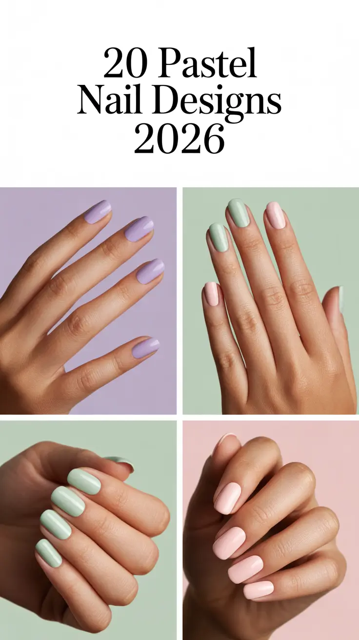 Pastel Nail Designs 2026: Trendy Spring-Summer Ideas in Soft Colors