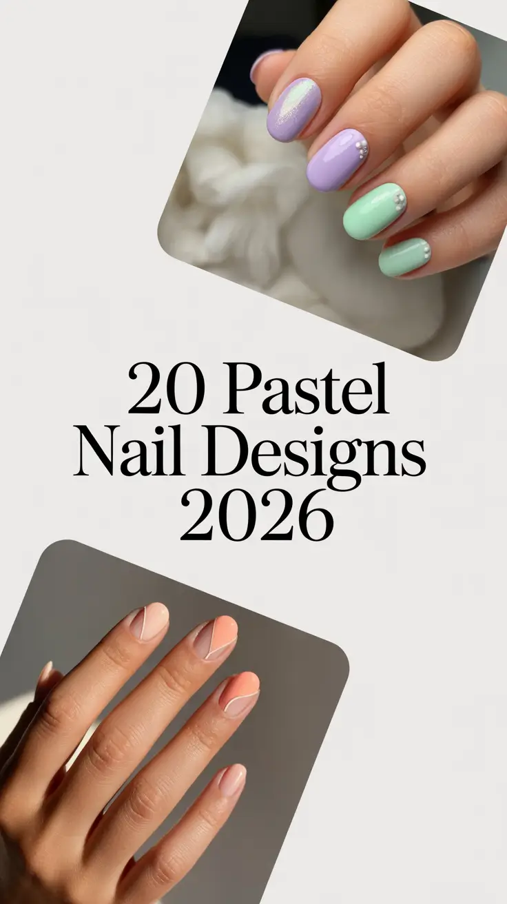 Pastel Nail Designs 2026: Trendy Spring-Summer Ideas in Soft Colors