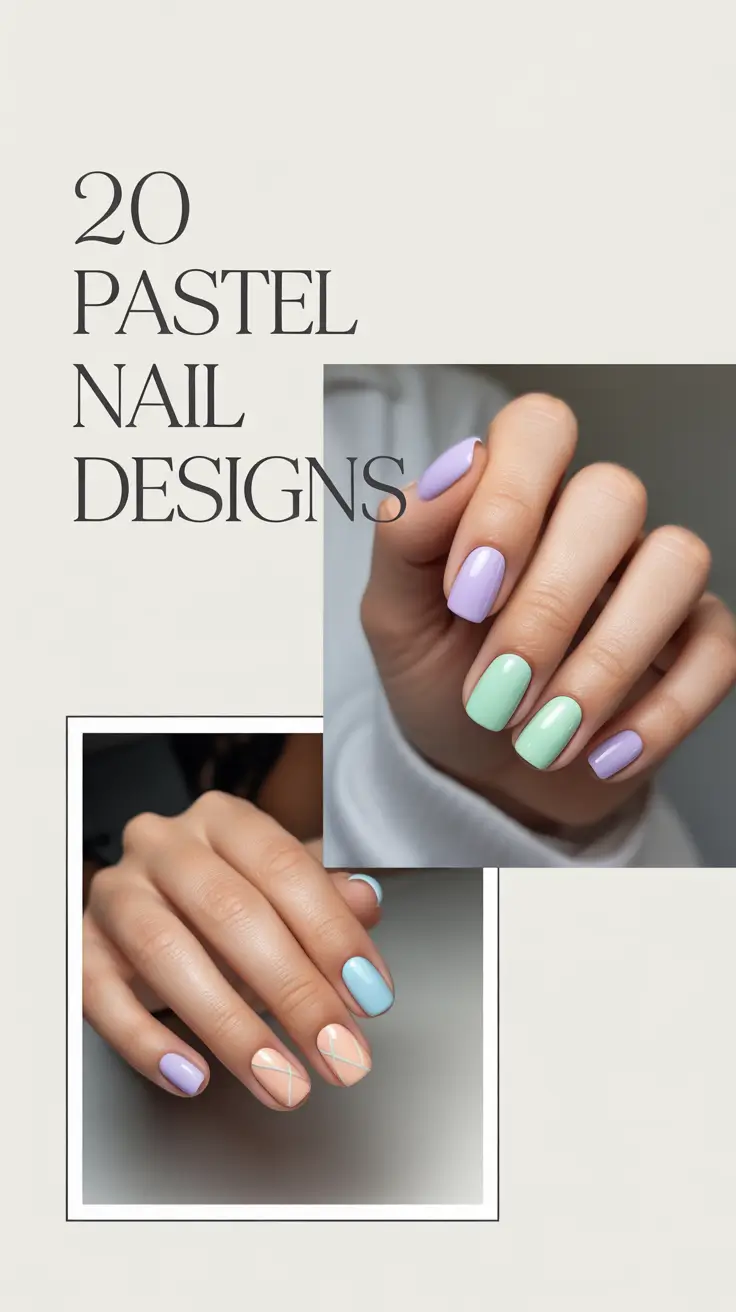 Pastel Nail Designs 2026: Trendy Spring-Summer Ideas in Soft Colors