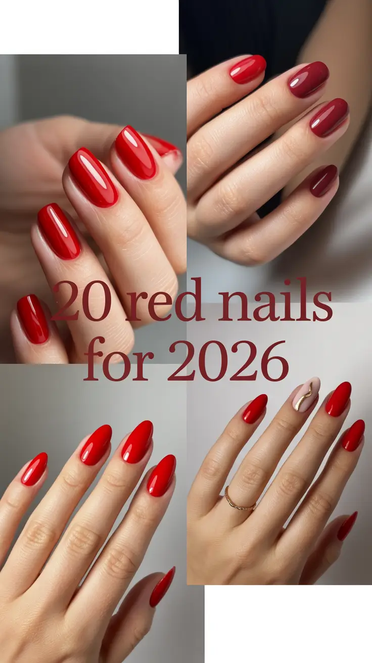Red Nails for 2026: Stunning Aesthetic Designs, Inspiration, and Fresh Ideas for the New Year