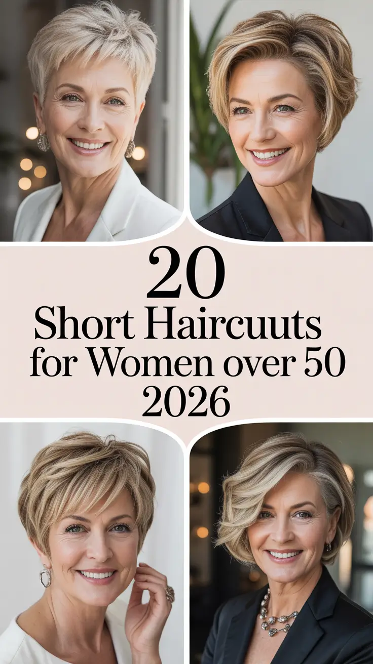 Short Haircuts for Women Over 50 2026: Chic, Layered, and Effortless Styles to Try Now