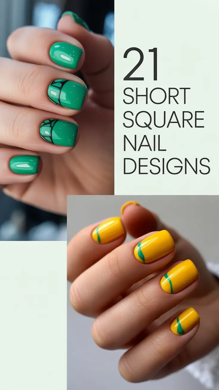 Short Square Nail Designs 2026: Fresh Inspo, Cute Trends & Stylish French Tips