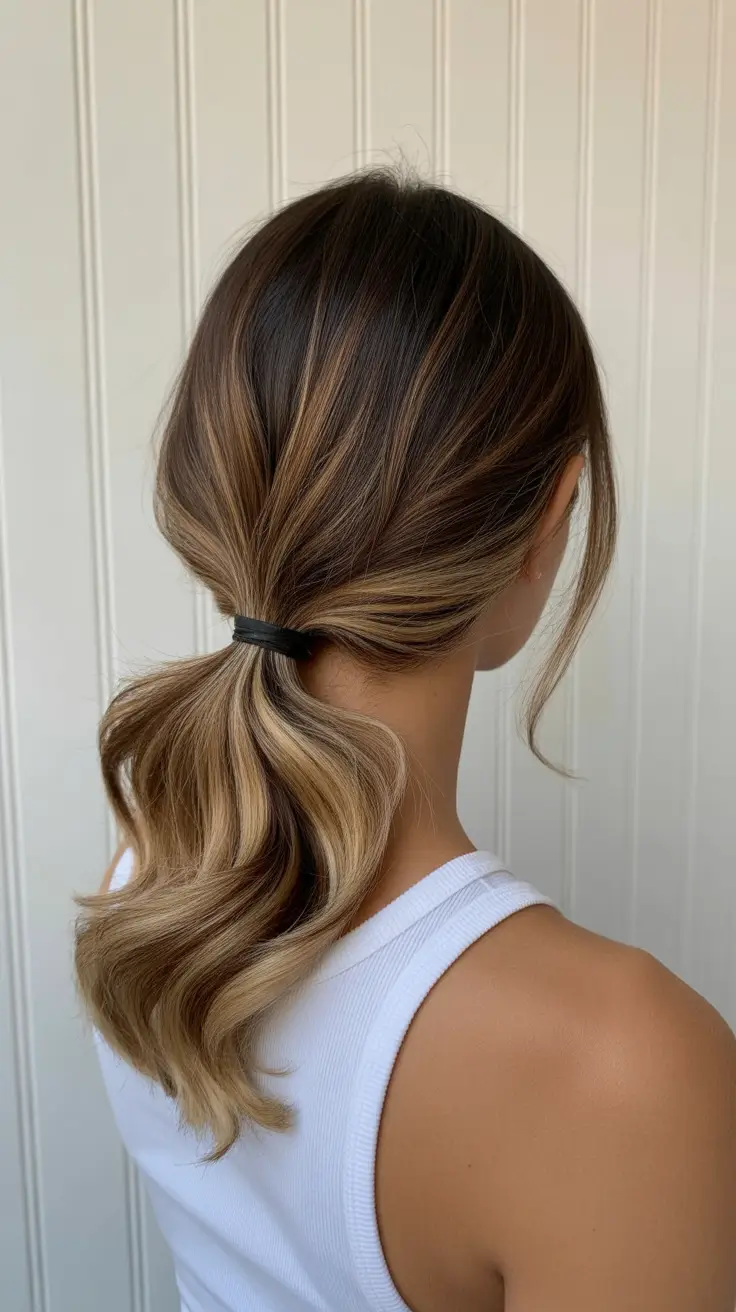 Simple hairstyle for 2026 - Relaxed Mid-Pony With Soft Movement