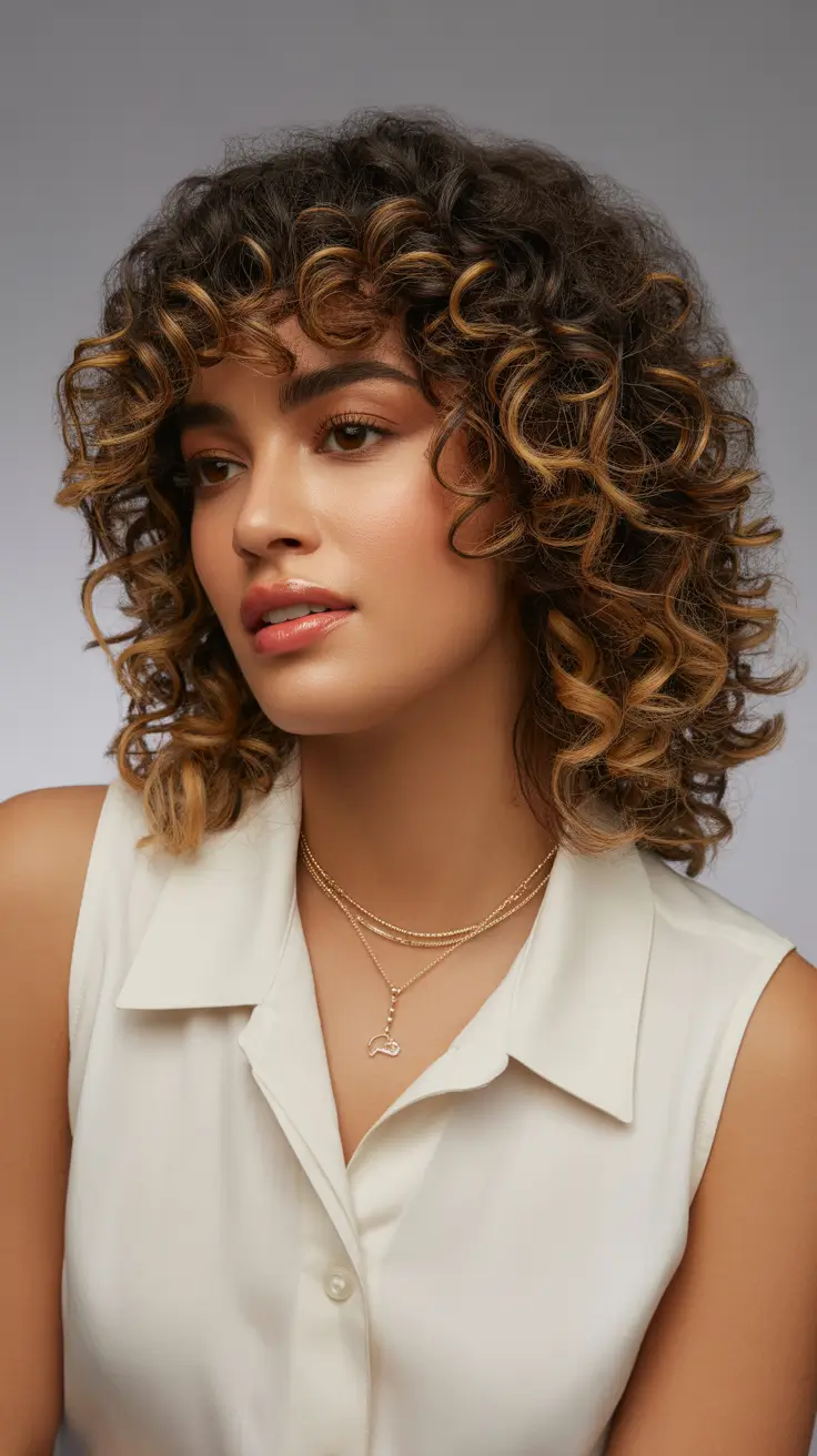 Simple hairstyle for 2026 - Springy Curly Shag With Airy Volume