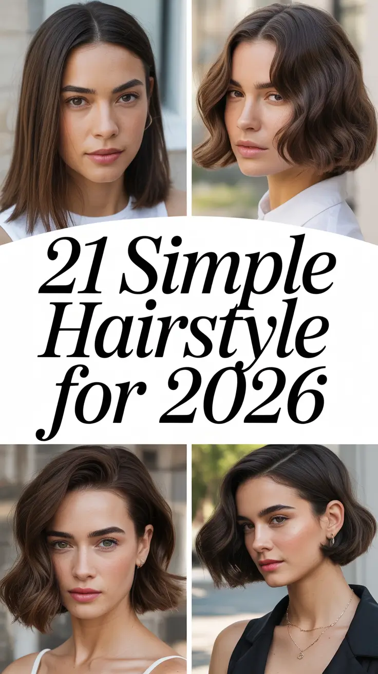 Simple hairstyle for 2026: Cute & Easy Hairstyle Ideas for Medium Length Hair