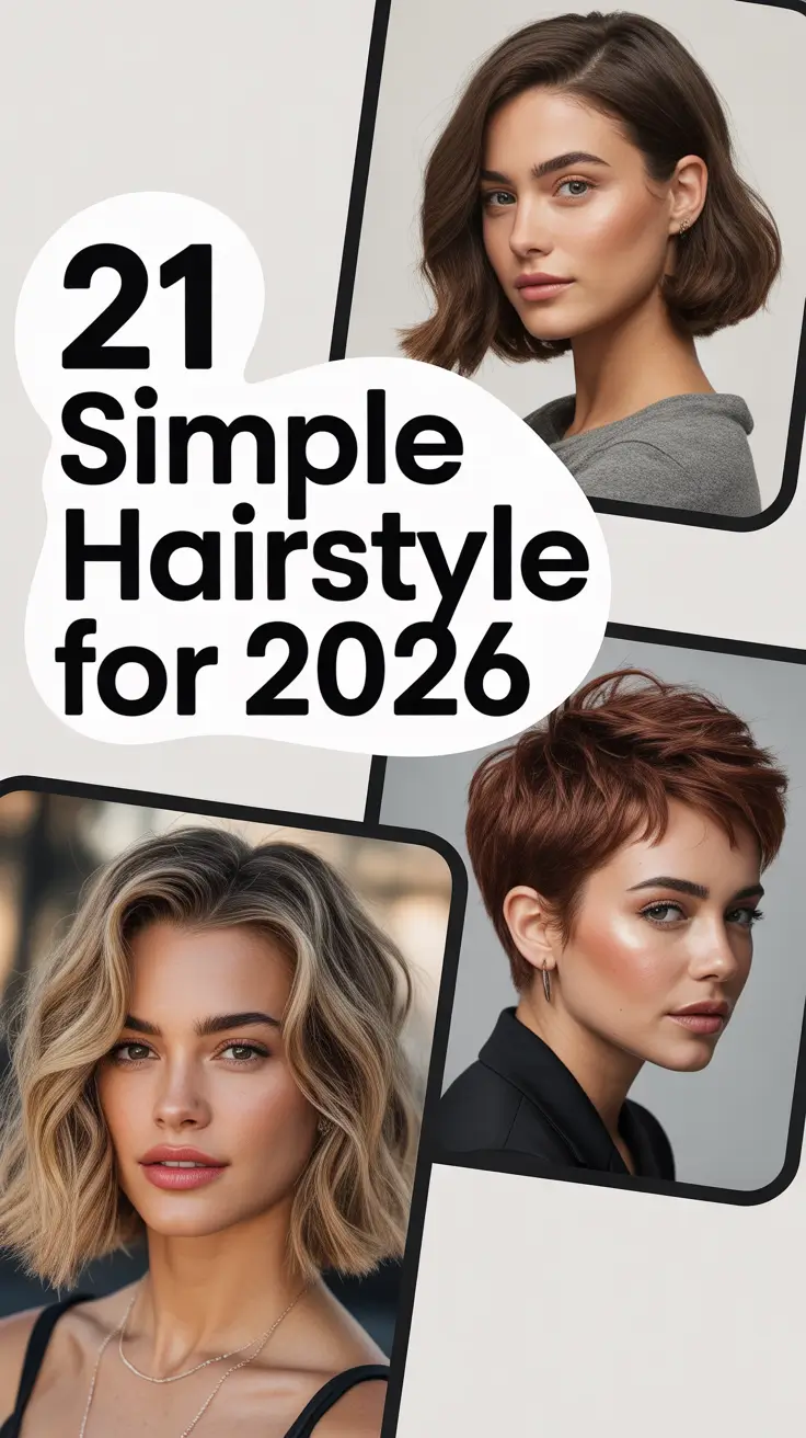 Simple hairstyle for 2026: Cute & Easy Hairstyle Ideas for Medium Length Hair
