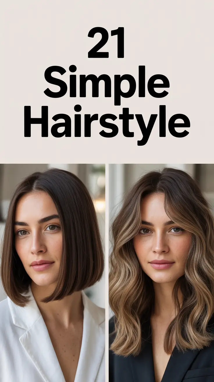 Simple hairstyle for 2026: Cute & Easy Hairstyle Ideas for Medium Length Hair