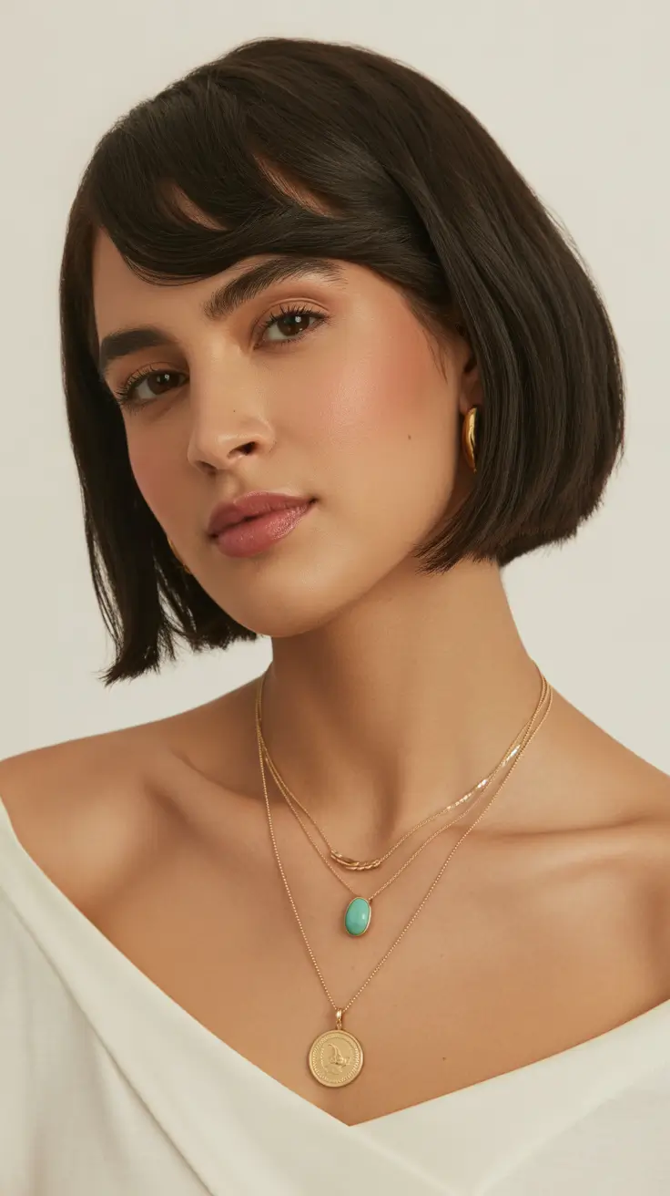 Stylish bob haircuts for women 2026 - Golden Era: The Short Bob with Vintage Bangs