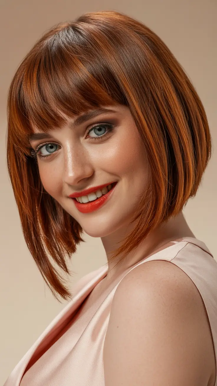 Stylish bob haircuts for women 2026 - Red Velvet: The Classic Bob with Bangs
