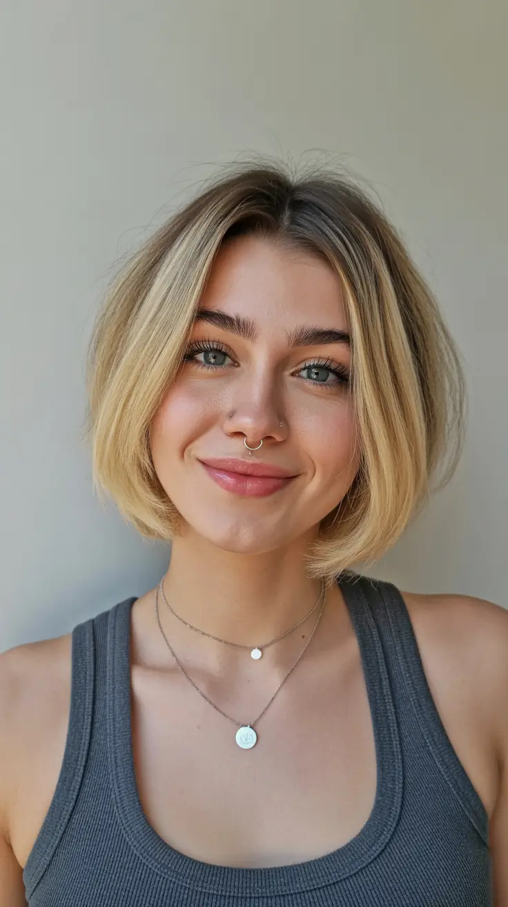 Stylish bob haircuts for women 2026 - Soft Glow: The Blonde Medium Bob