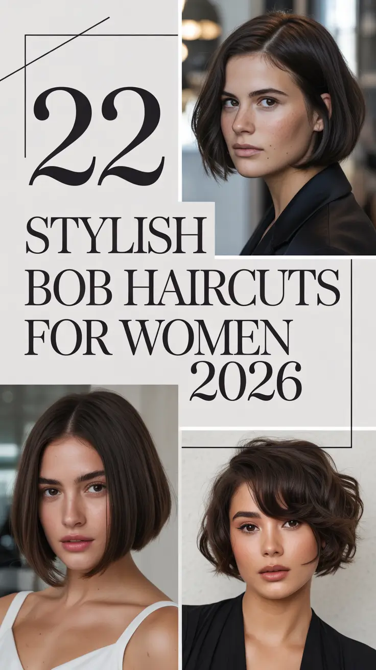 Stylish Bob Haircuts for Women 2026: Trendy Short, Layered & Stacked Looks