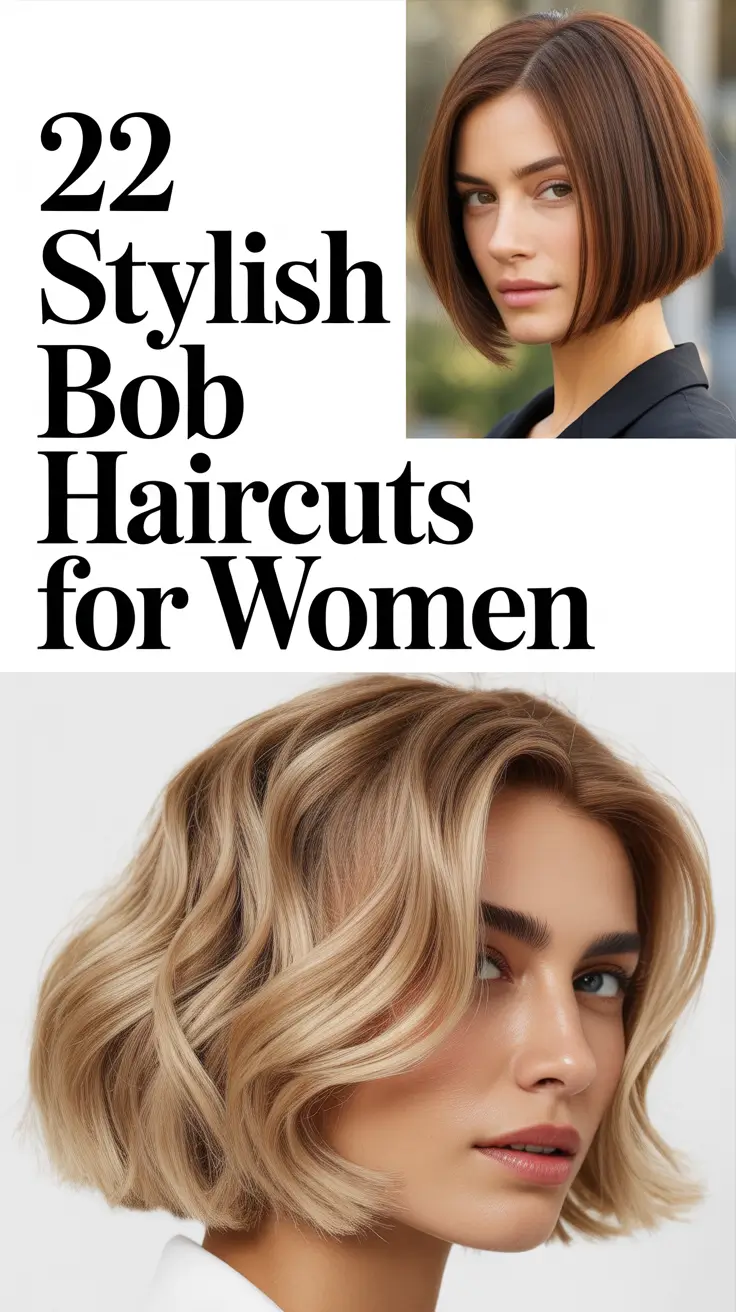 Stylish Bob Haircuts for Women 2026: Trendy Short, Layered & Stacked Looks