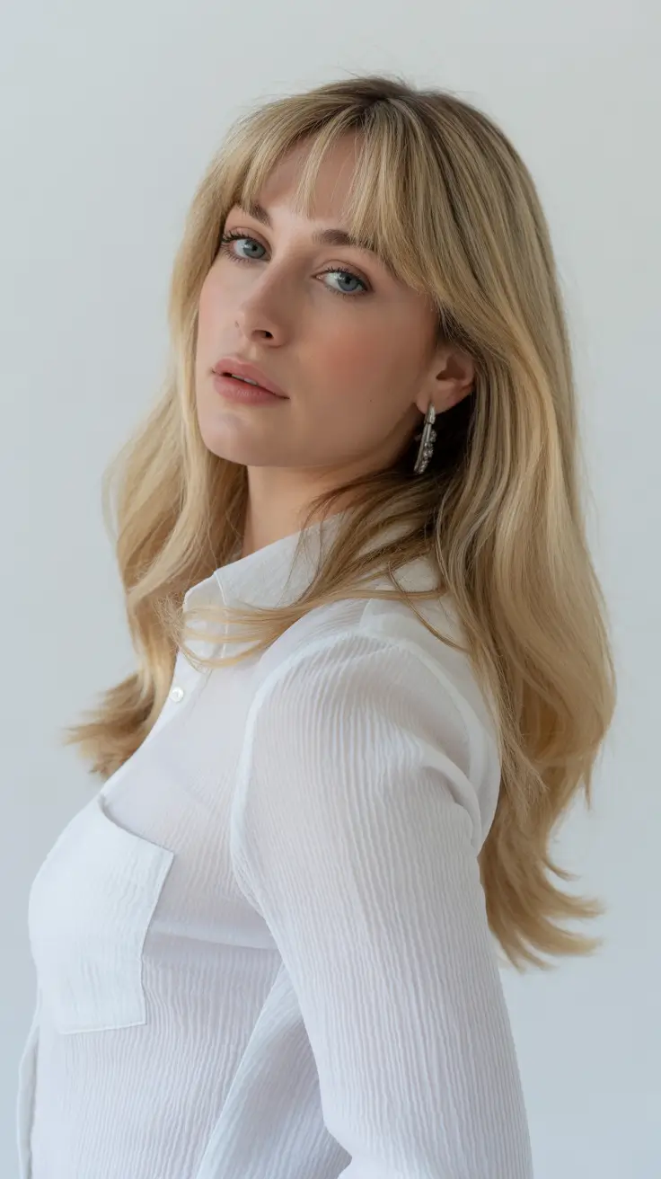 Lob Soft Layers with Curtain Bangs Stylish Haircut Trends 2026