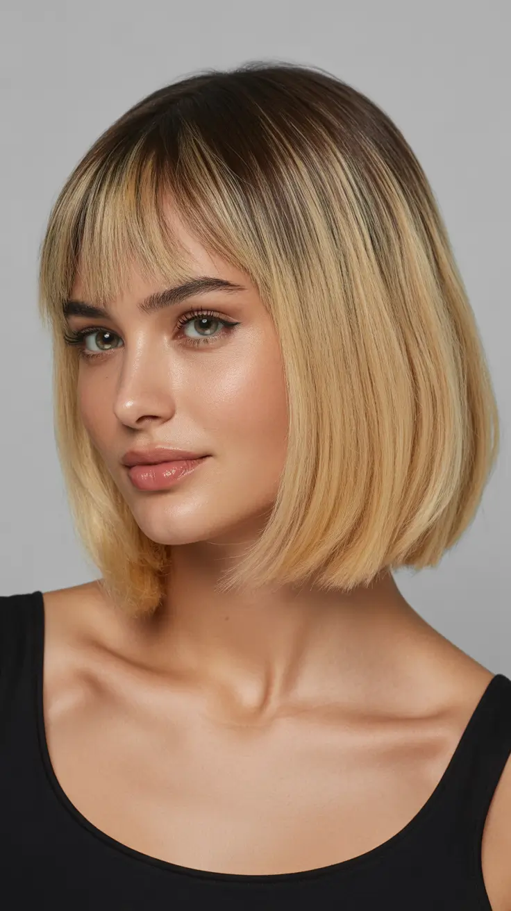 Golden Blonde Bob Stylish Haircut Trends 2026