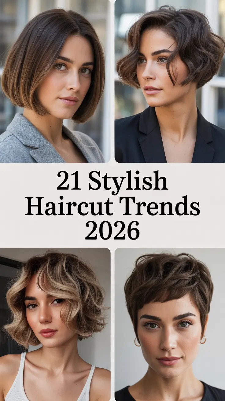 Stylish Haircut Trends 2026: Fresh Haircut Ideas and Layered Looks for Every Woman