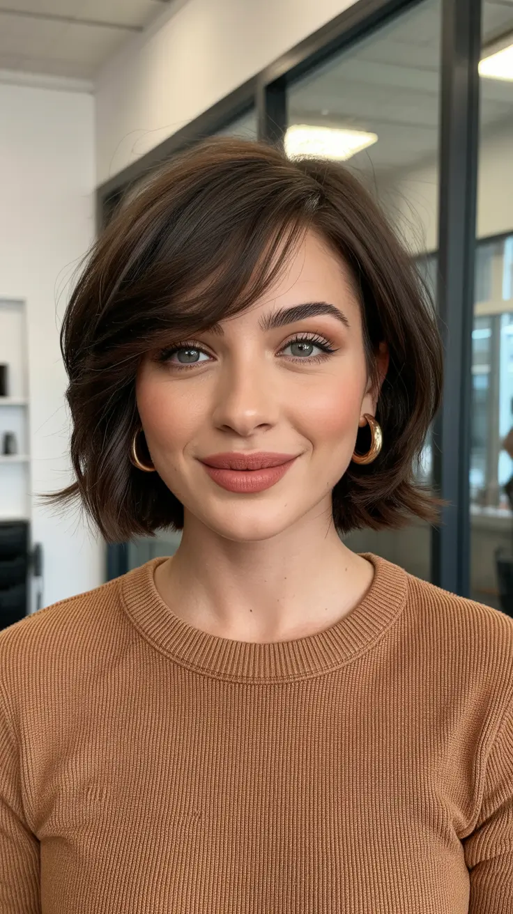 choppy bob haircuts 2026 Classic French-Inspired Bob with Bangs