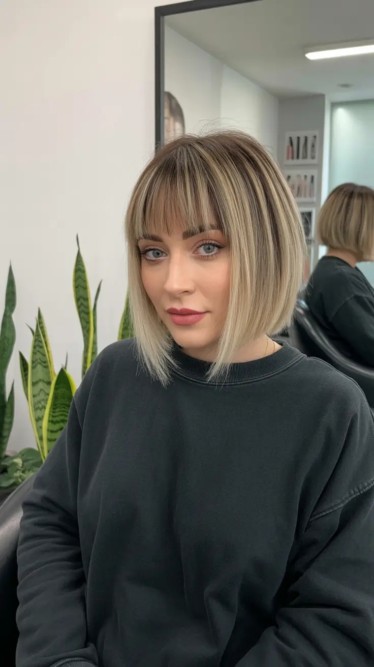 choppy bob haircuts 2026 Short Blunt Bob with Fine Bangs